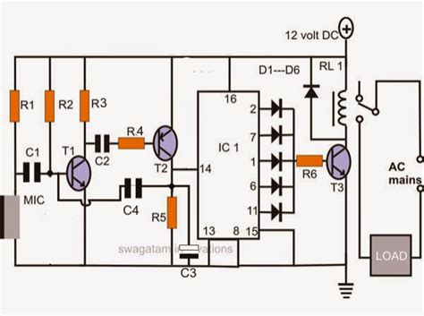 Make a Simple Electronic Clap Switch Circuit | Circuit Diagram Centre