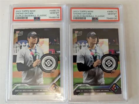 SHOHEI OHTANI 2023 Topps Now World Baseball Classic WBC73 PSA 10 MVP Angels $99.99 - PicClick