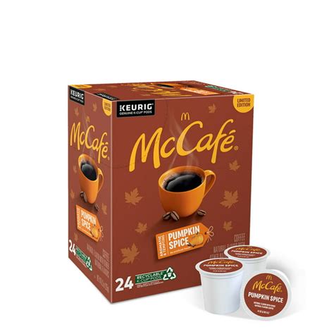 McCafe Pumpkin Spice Flavored K-Cup Coffee Pods, Light Roast, 24 Count ...