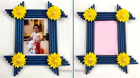 Photo frame Making At Home / Easy Photo Frame With Paper / How To Make Photo Frame / Birthday Gift