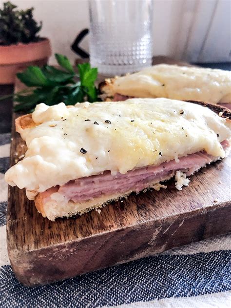 A Croque Monsieur is a classy French sandwich with ham in the middle ...