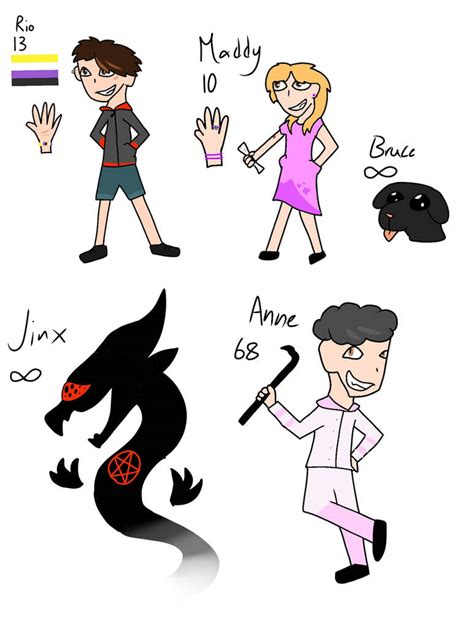 The Main 5 characters in Creak! by MangoDoesArt on DeviantArt