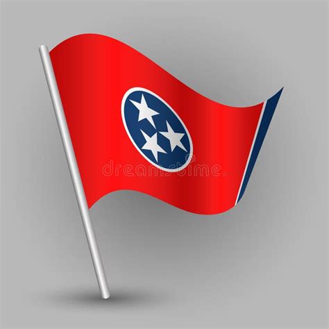 Flag Of The State Of Tennessee Stock Illustration - Illustration of ...