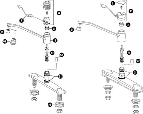 Moen 7400 Kitchen Faucet Repair Diagram | Dandk Organizer