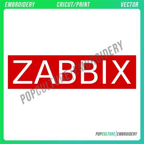 the zabbix logo is shown in red and green, with white letters on it