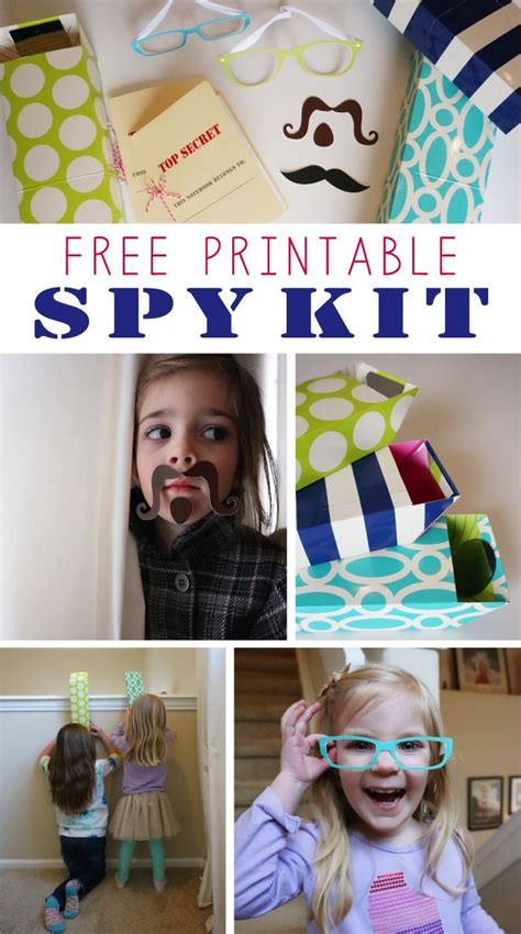 Printable Spy Kit for Kids | Spy kit, Spy games for kids, Spy kids