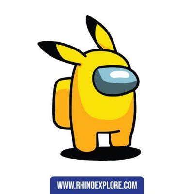 Free Download Among us pikachu suit - Vector Stock CDR- Rhino Explore