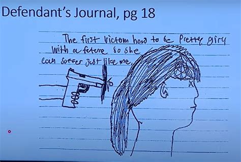 Michigan school shooter Ethan Crumbley, 15, drew disturbing image in journal of girl with gun to ...