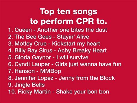 Stayin alive.... (With images) | Cpr songs, Top ten songs, Cpr