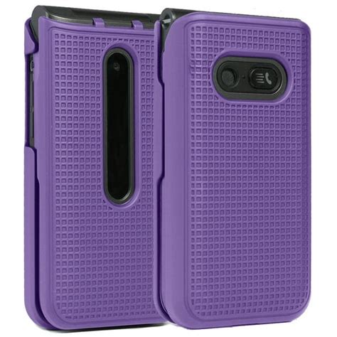 Case for LG Classic Flip, Nakedcellphone [Purple] Protective Snap-On ...