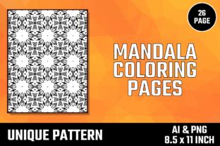 Mandala Coloring Pattern Interior Graphic by Moonfrog Design House · Creative Fabrica