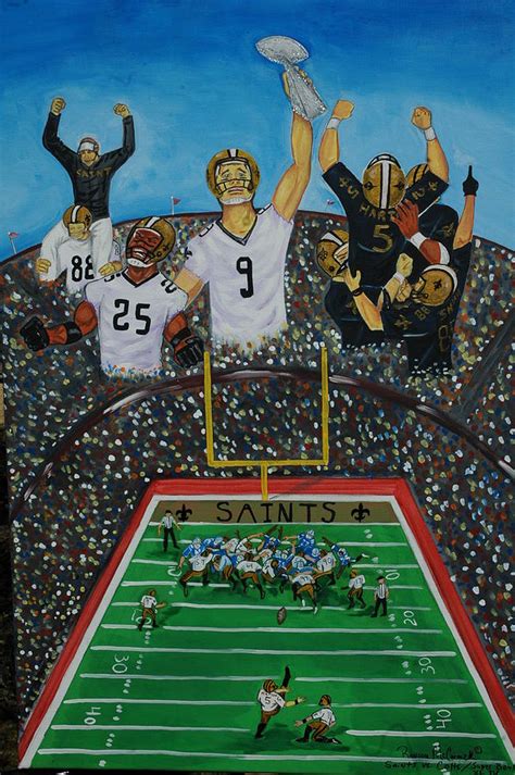 Super Bowl 44 Painting by Mccormick Arts