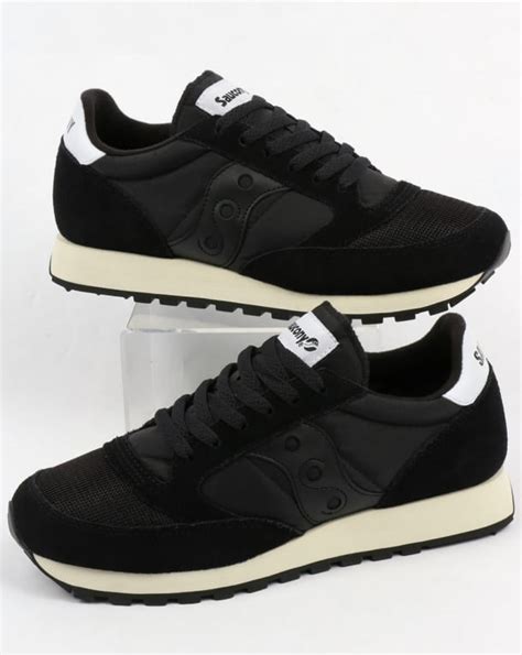 Saucony Jazz Vintage Trainers Black/Black | 80s casual classics