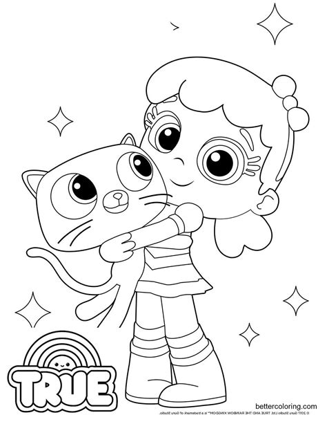 Free True and the Rainbow Kingdom Coloring Pages