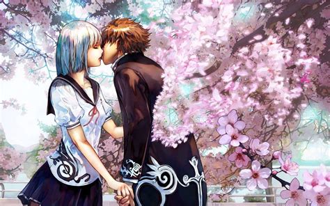 Romantic Anime Couples Wallpapers On Wallpaperdog - Riset