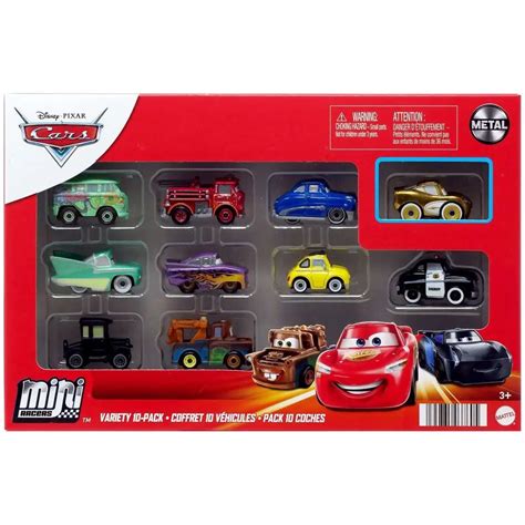 Disney Pixar Cars Mini Racers Variety 10 Pack