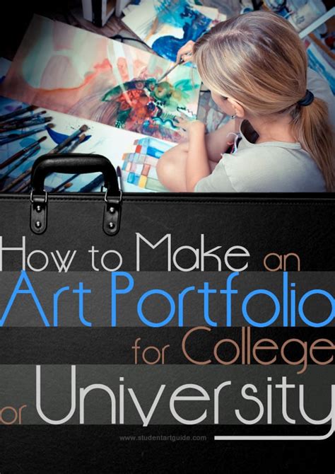 How to make an awesome art portfolio for college or university