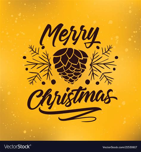 Merry christmas typography Royalty Free Vector Image