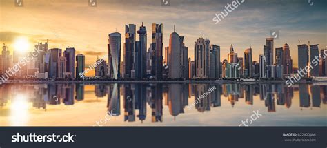 Skyline Doha Qatar During Sunset Stock Photo 622400486 | Shutterstock