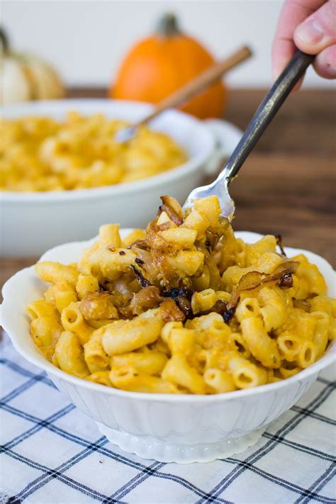 This Pumpkin & Goat Cheese Macaroni is a great autumnal twist on the families favorite meal ...