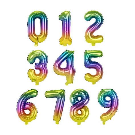 Buy Wholesale 66CM Rainbow NUMBER FOIL BALLOONS Online in Australia | Party Maker