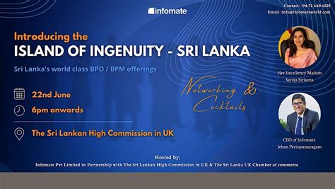 Introducing the Island of Ingenuity - Sri Lanka, Sri Lanka High Commission, London, 22 June 2023 ...