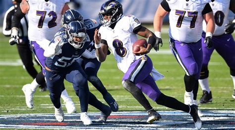 Lamar Jackson wins first playoff game as Ravens edge Titans - Sports ...