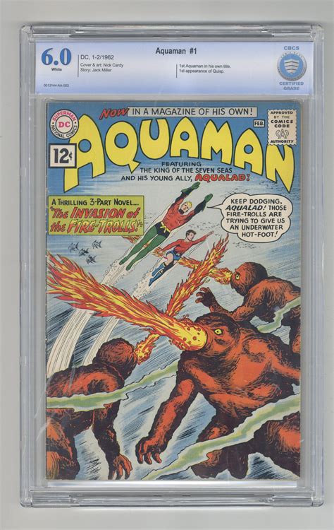 Aquaman comic books graded by CBCS