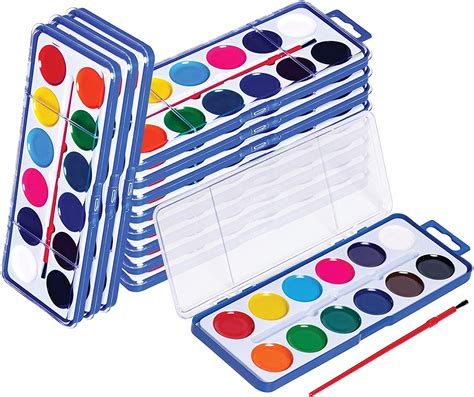 Neliblu Washable Watercolor Paint Set for Kids - Paintbrush Included ...