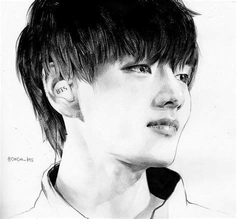 Pin by Shirley on Art with bts | Bts drawings, Bts fanart, Fan art