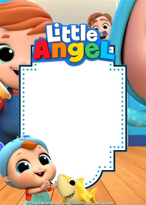 Free Little Angel Nursery Rhymes Birthday Invitation | Download ...