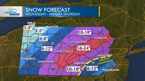 Major Winter Storm For Pennsylvania Wednesday Into Thursday | WPSU