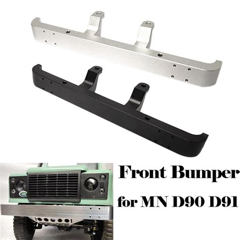 Remote control car parts Aluminum CNC Upgrade Metal Front Bumper Guard For MN Model D90 D91 RC ...