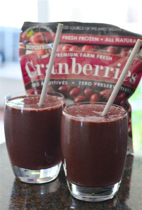 Superfood Cranberry Smoothie Recipe - clean cuisine