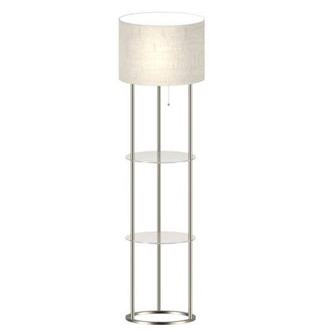 Adesso 61 in. Shelf Floor Lamp with Glass Shelves-AF42889 - The Home Depot
