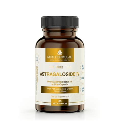 Astragaloside IV, 50mg/Capsule - MCS Formulas