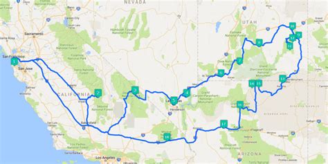 L'itinerario del mio road trip di dieci giorni tra i parchi degli USA ...