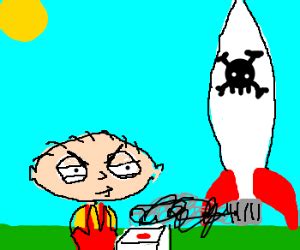 Stewie Griffin and his evil plans - Drawception