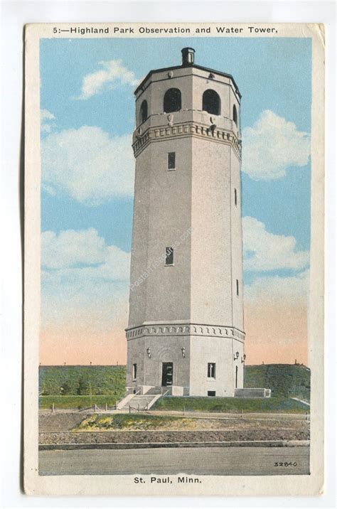 Highland Park Observation and Water Tower St Paul Minnesota Postcard