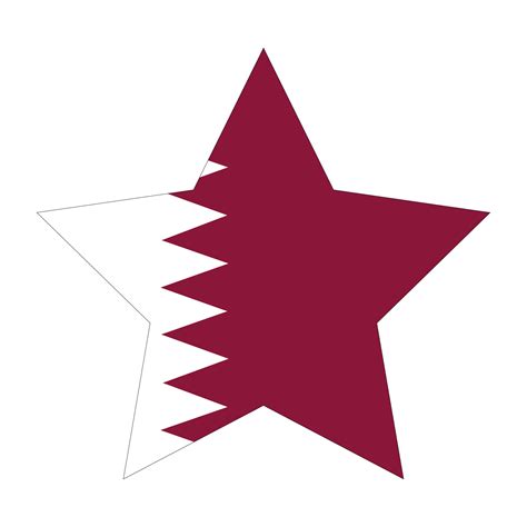 Qatar flag in shape. Flag of Qatar in shape. 24536761 Vector Art at ...