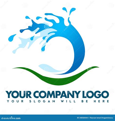 Water Splash Logo Stock Images - Image: 34058444