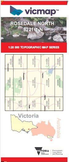 ROSEDALE NORTH 1-25,000 Vicmap Topographic Map 8221-1-N - Maps, Books ...