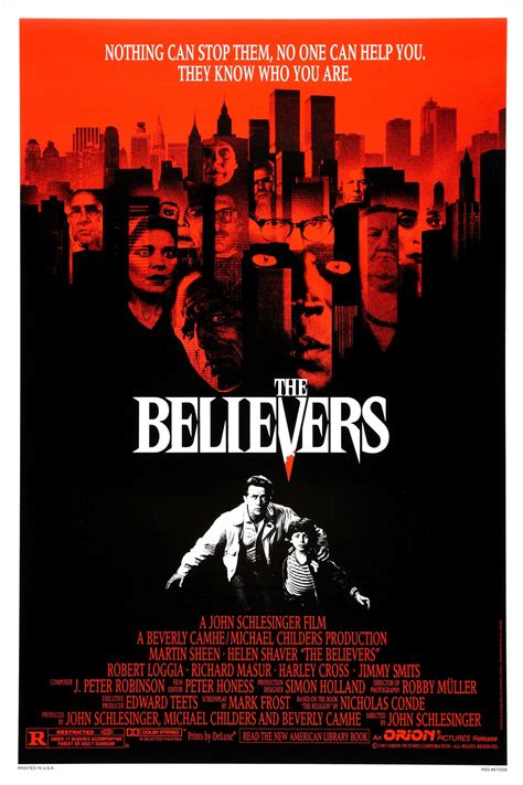 Poster for The Believers (1987, USA) - Wrong Side of the Art