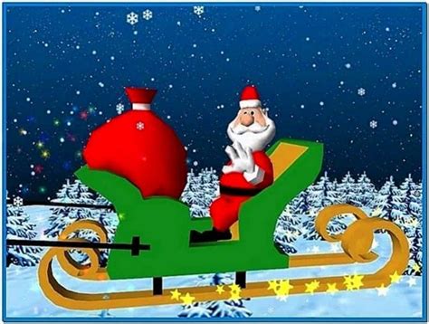 Santa claus 3d screensaver 1.0 - Download free