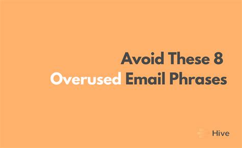 8 Overused Email Phrases To Avoid When Job Searching