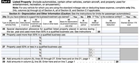 IRS Form 4562 Instructions - Depreciation & Amortization