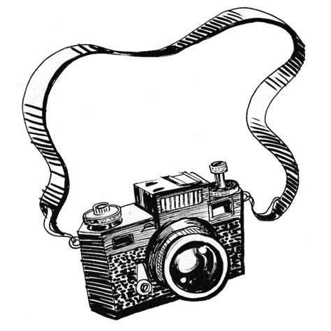 Vintage Camera Drawing