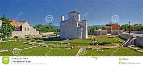 Historic Site - Town of Nin Cathedral Stock Image - Image of chapel, archeological: 26638521