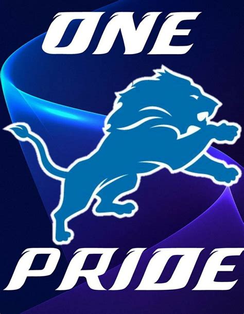 DETROIT LIONS ONE PRIDE | Detroit lions logo, Detroit lions football ...