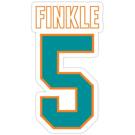 "Ray Finkle Jersey – Laces Out, Ace Ventura, Dolphins" Stickers by ...